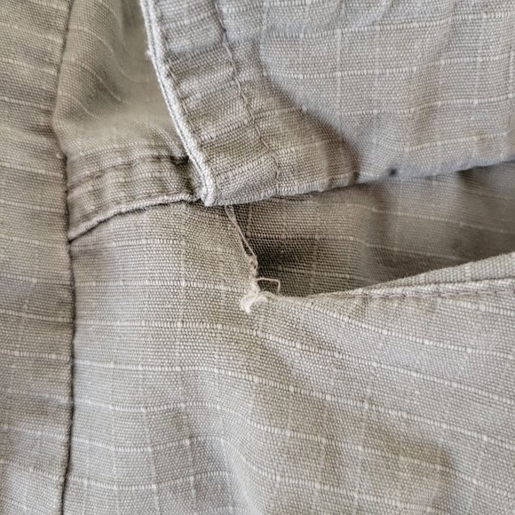 Nick Mo Anthropologie M Green Army Military Lightweight Full Zip Cropped‎ Jacket - Picture 4 of 11